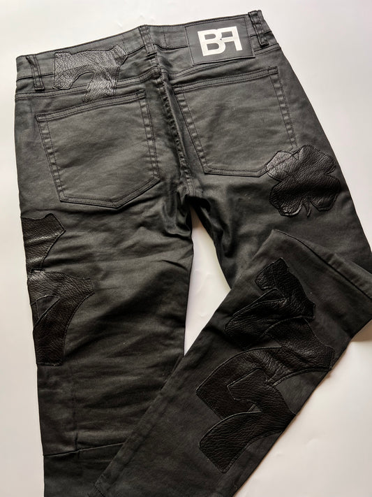 Sample Sale Waxed Leather 777s Jeans