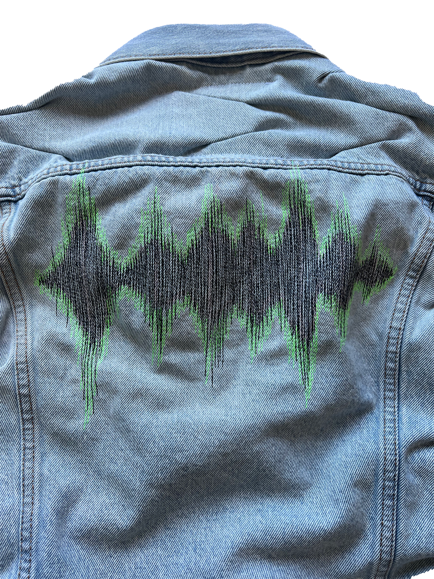 Distortion Denim Jacket Light Wash