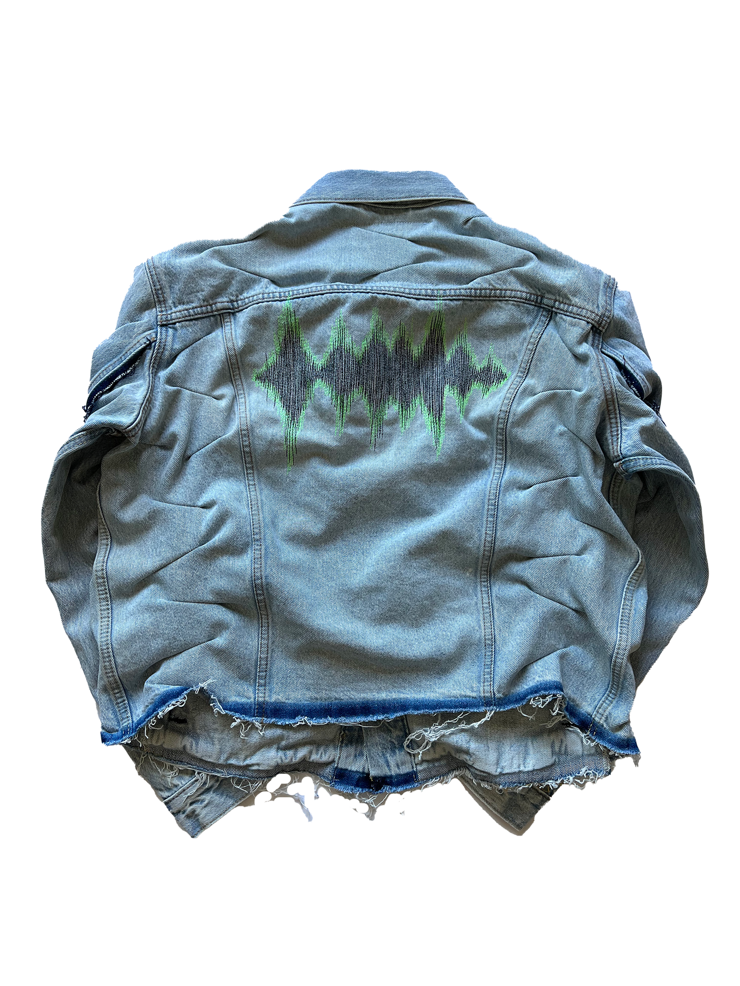 Distortion Denim Jacket Light Wash