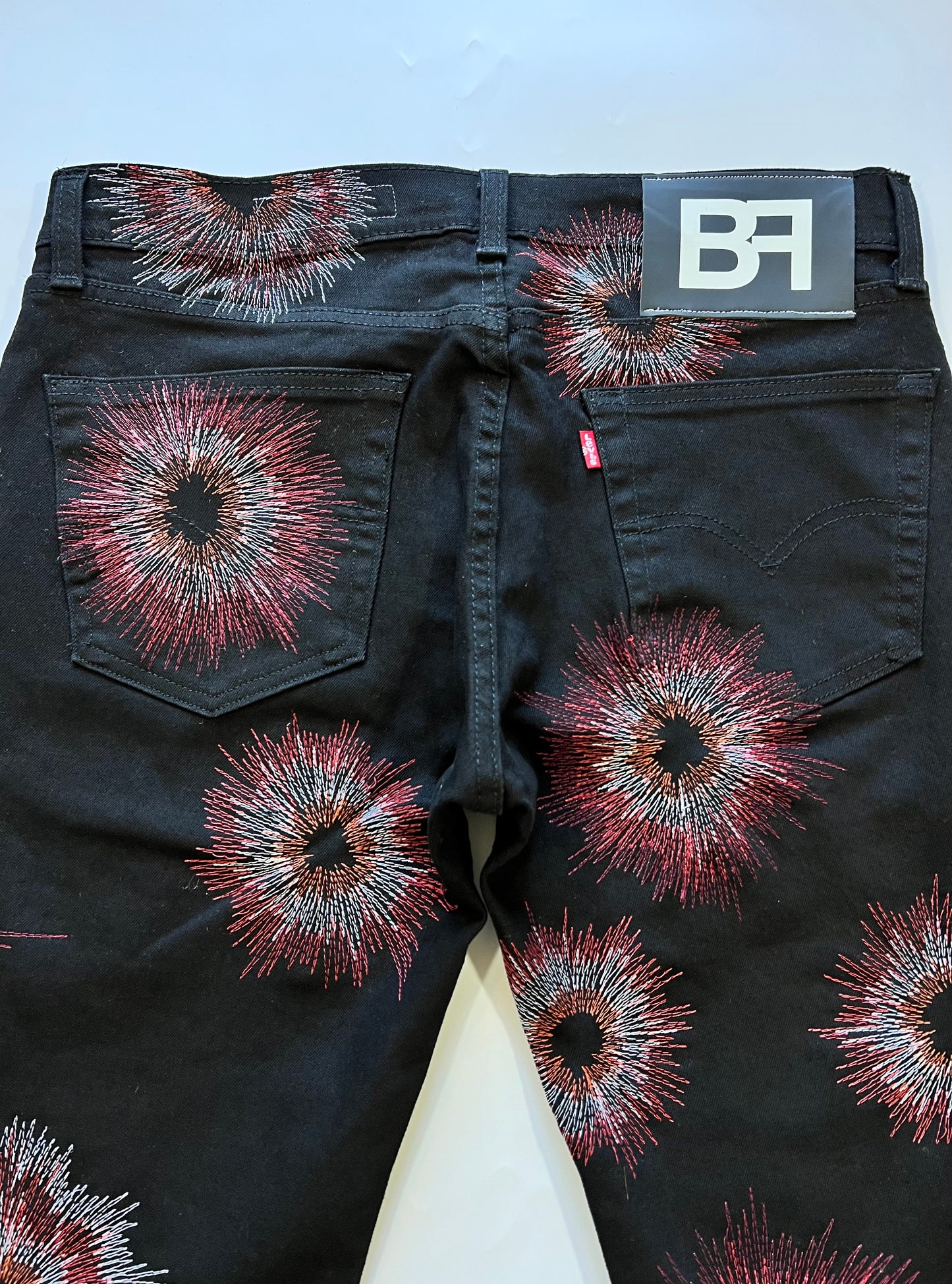 Firework Stitch Denim Black/Multi