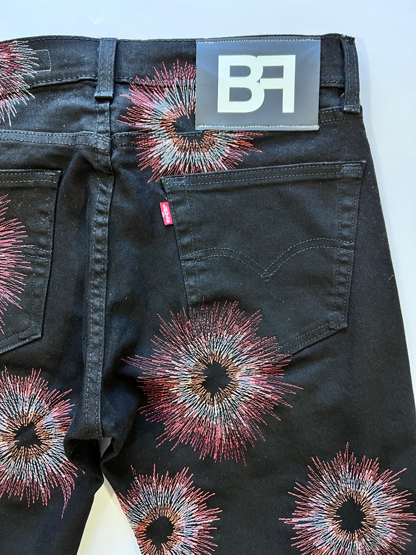 Firework Stitch Denim Black/Multi