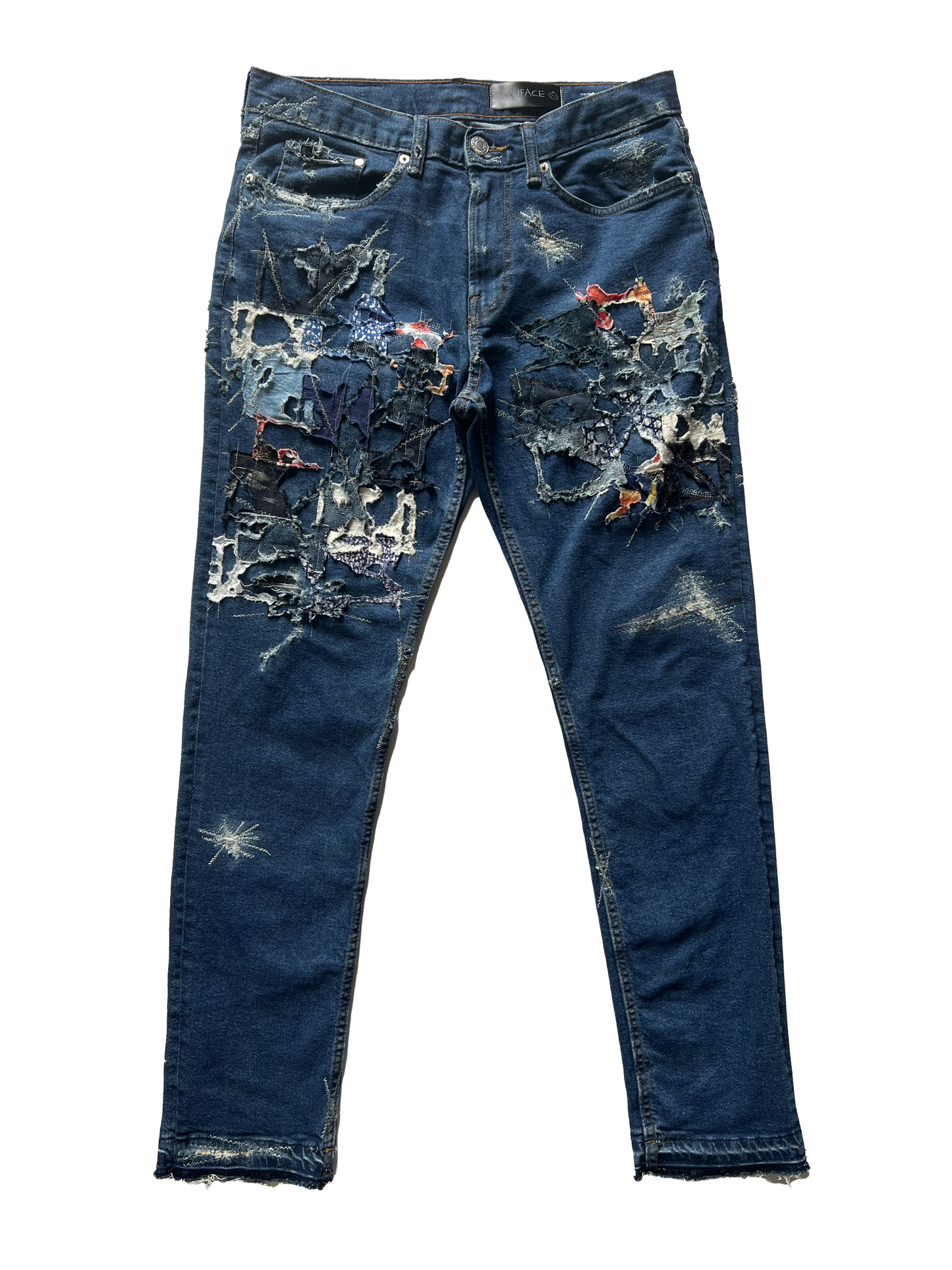 BF Boro Jeans Dark Wash