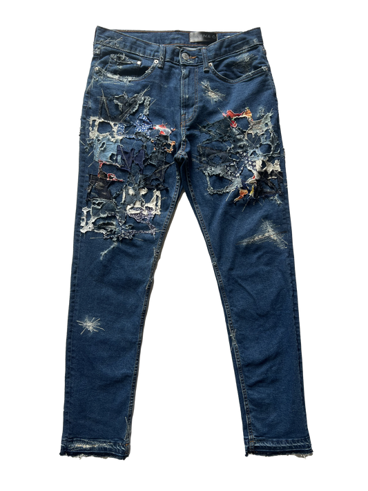 BF Boro Jeans Dark Wash