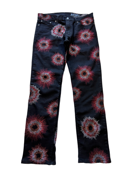 Firework Stitch Denim Black/Multi